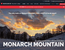 Tablet Screenshot of monarchmountainlodge.com